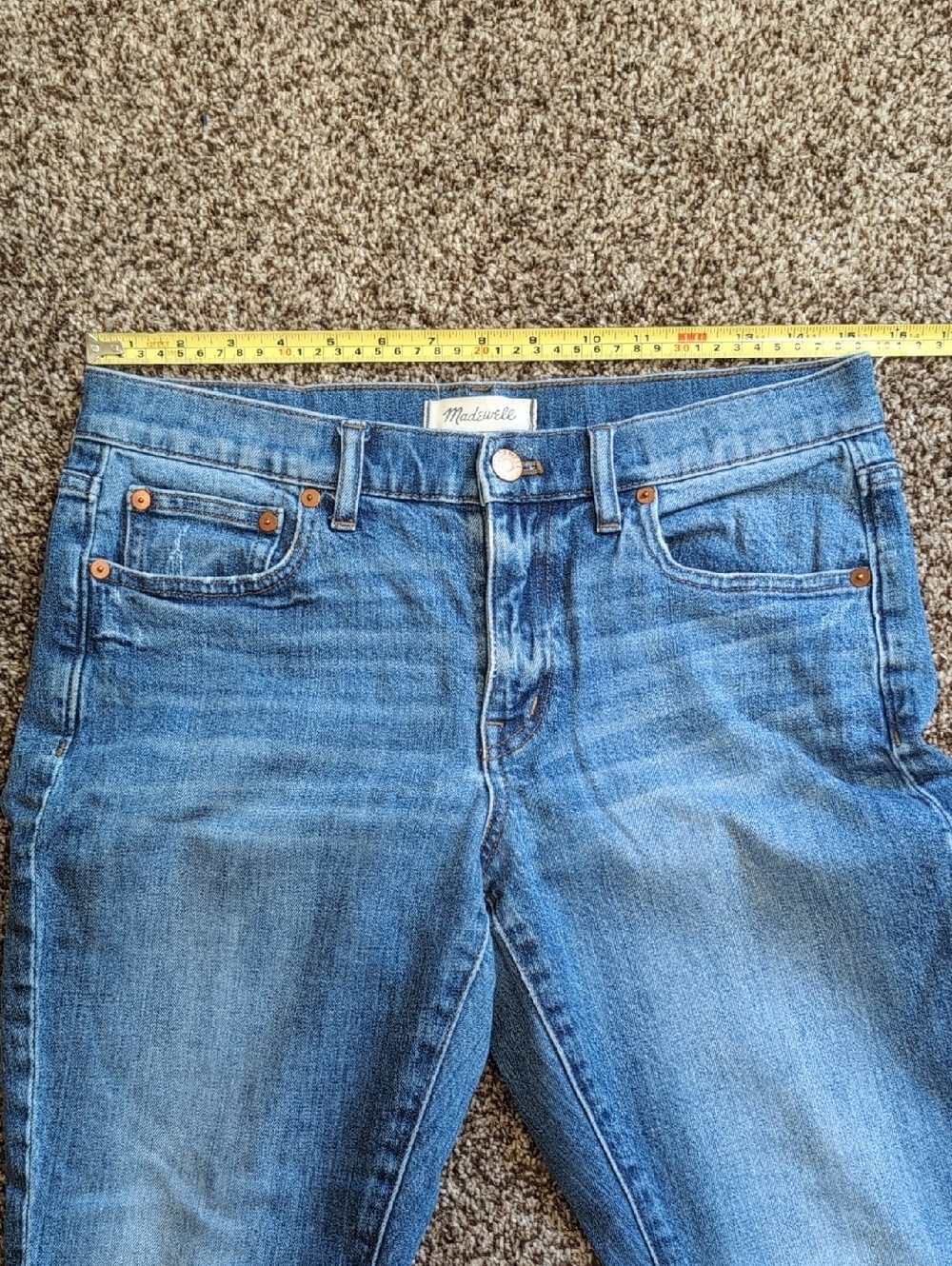 Madewell Slim Mid Rise Boy Jean Roomy Size 27 - Picture 2 of 13